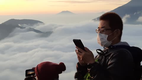 Sunrise sikunir Dieng central Java Indonesia