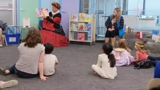 Drag queen story time at Calgary public library