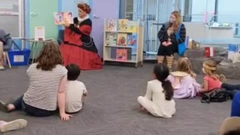 Drag queen story time at Calgary public library