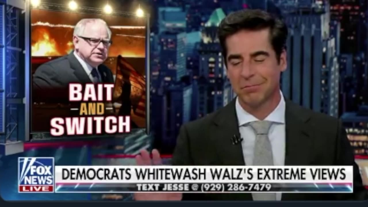 Jesse Watters on X : Doing Research on Tim Walz and Finding Out How Cuckoo He Is 1