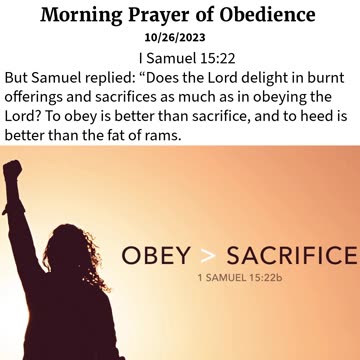 Morning Prayer of Obedience #shorts #jesus #grace #mercy #faith #blessed #fyp #joy #love #trust