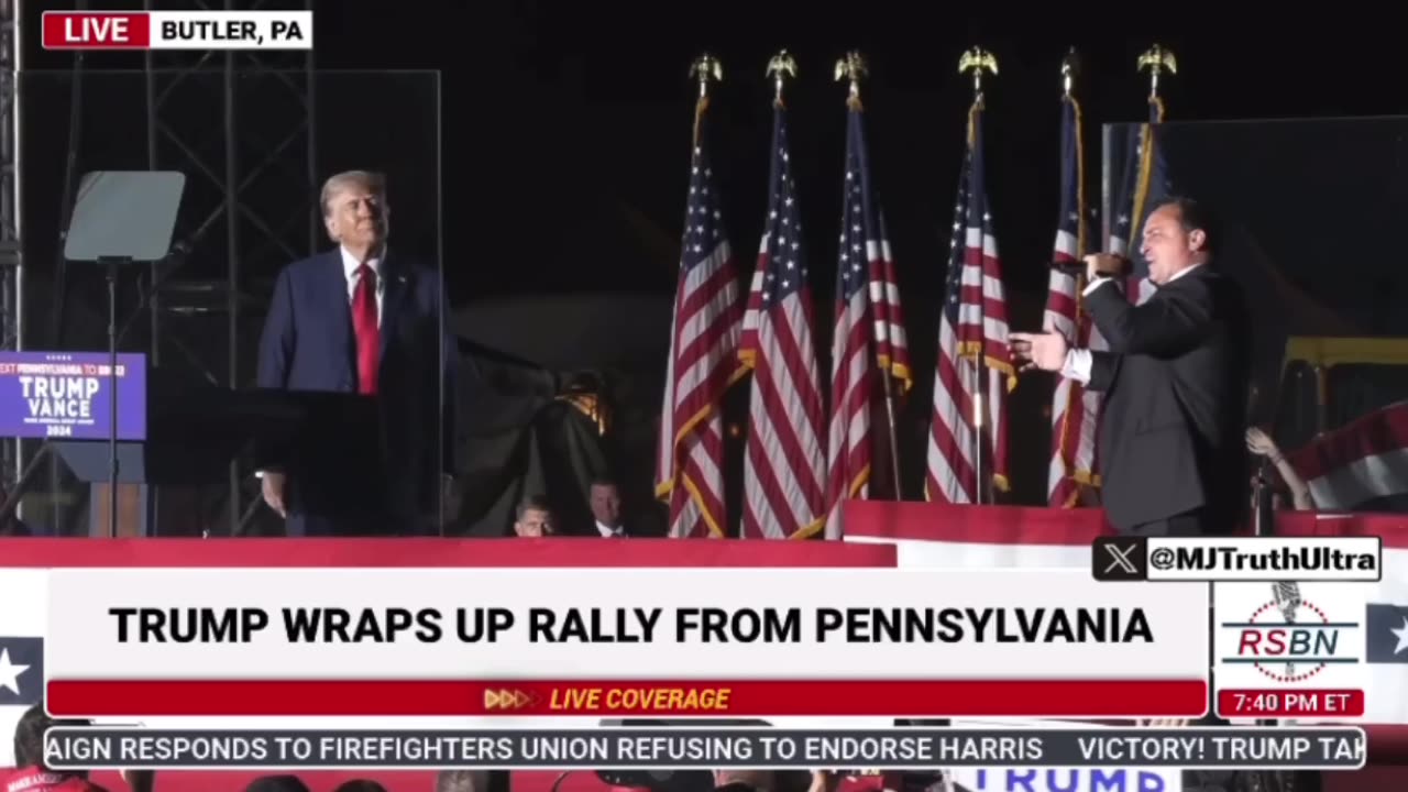 Opera Song - ‘Hallelujah’ at Trumps Butler Rally - 10.5.2024