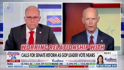 Sen Rick Scott Says He's going to win leadership race & help Trump enact his MAGA Agenda