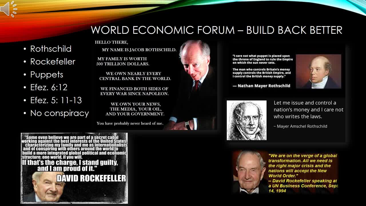 UITLEG : WORLD ECONOMIC FORUM - THE GREAT RESET 2019 - 2030