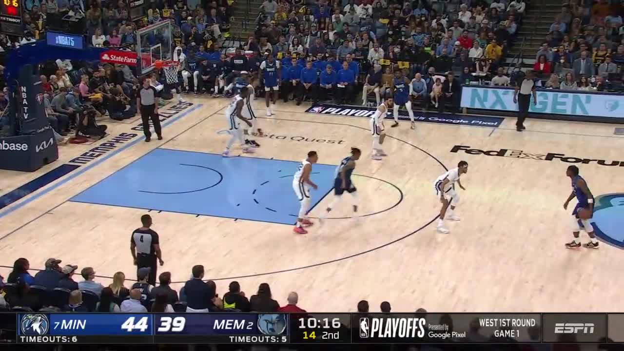 Anthony Edwards becomes the youngest Timberwolves player to score 30+ PTS in the playoffs 🍿