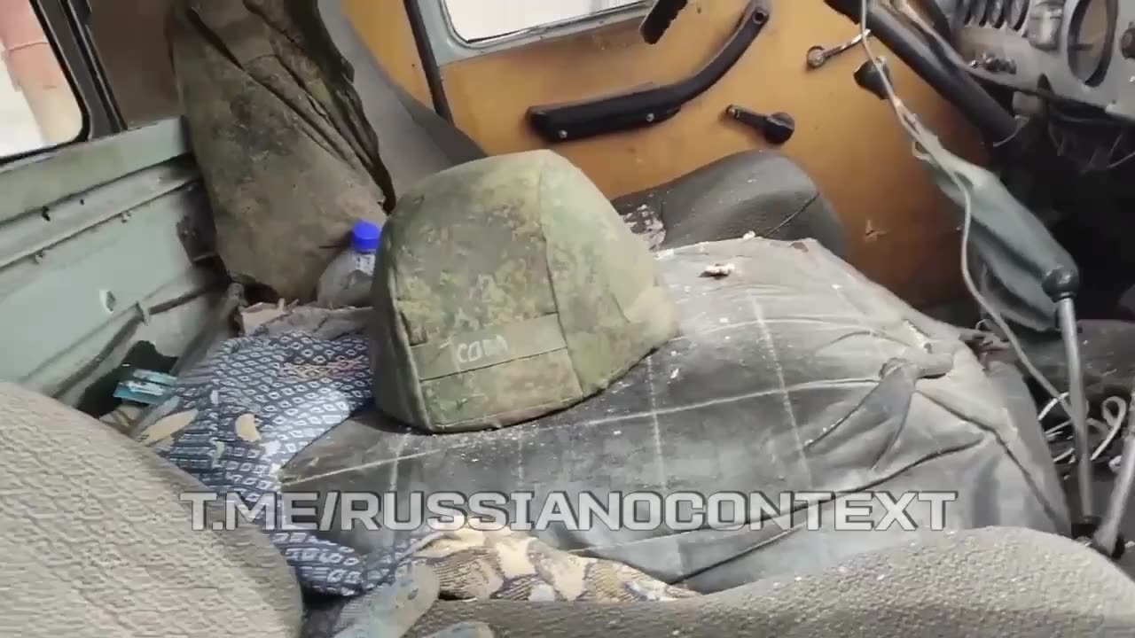 Russian Soldier Films Aftermath of Drone Strike on Supply Van
