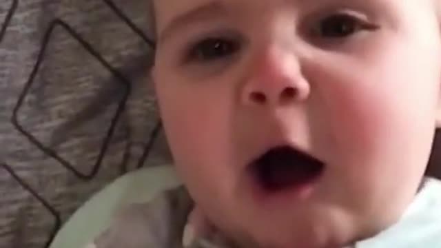 Funny Baby videos eating #short