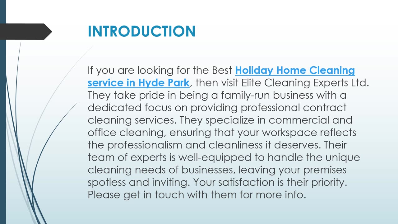 Best Holiday Home Cleaning service in Hyde Park