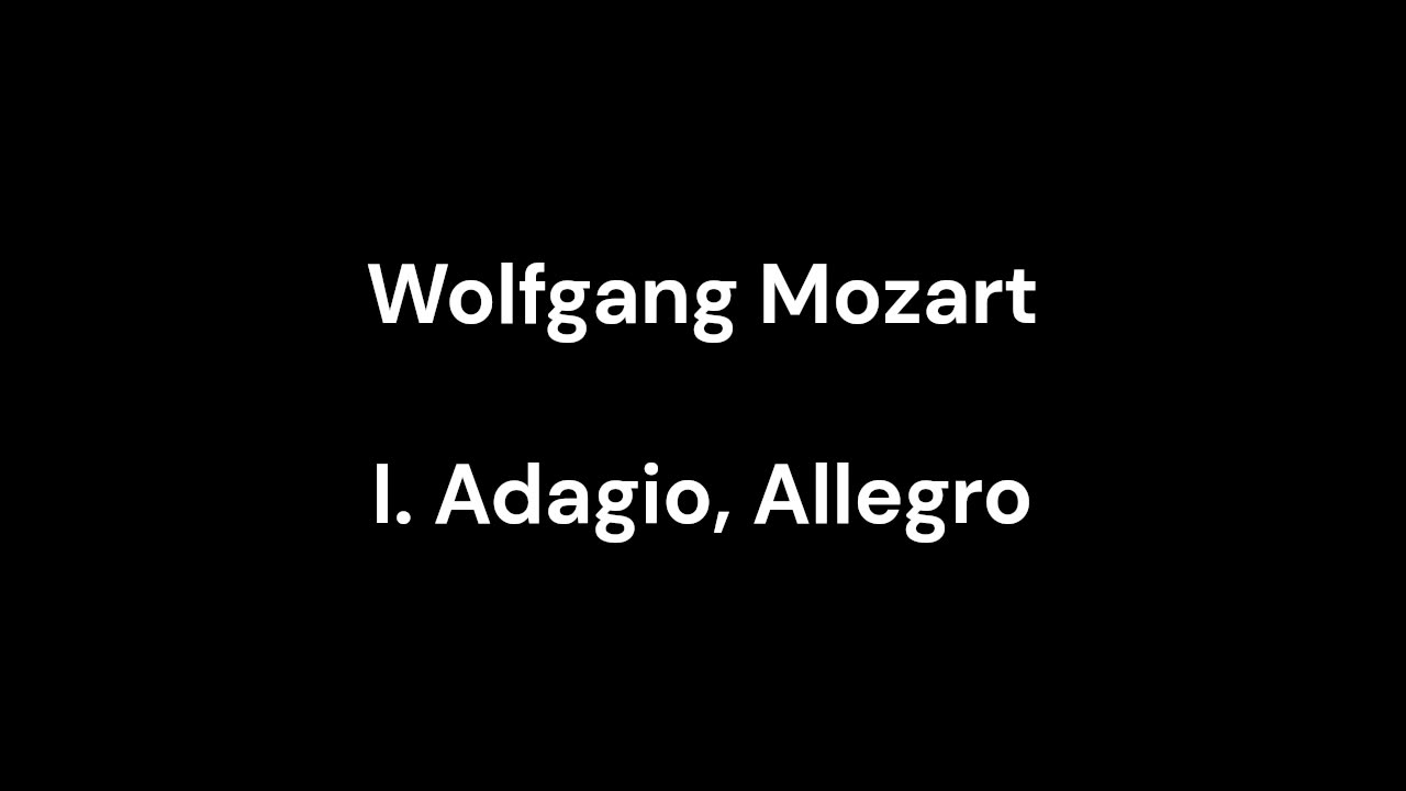 I. Adagio, Allegro