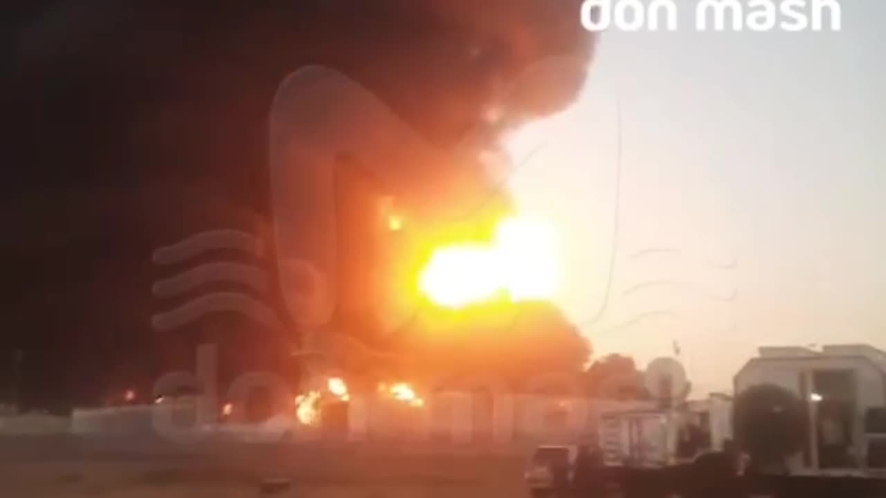 Insane Fire at a Moscow Oil Depot After Ukrainian Drone Strike