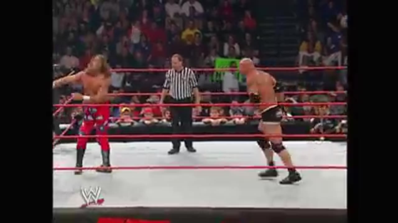 (2003.10.20) Goldberg vs Shawn Michaels - World Heavyweight Title Match - Monday Night Raw Raw - WWF