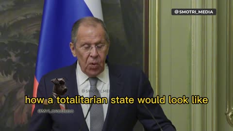 Russian foreign minister Lavrov “Not even George Orwell could imagine the totalitarian rules based world order we see now”