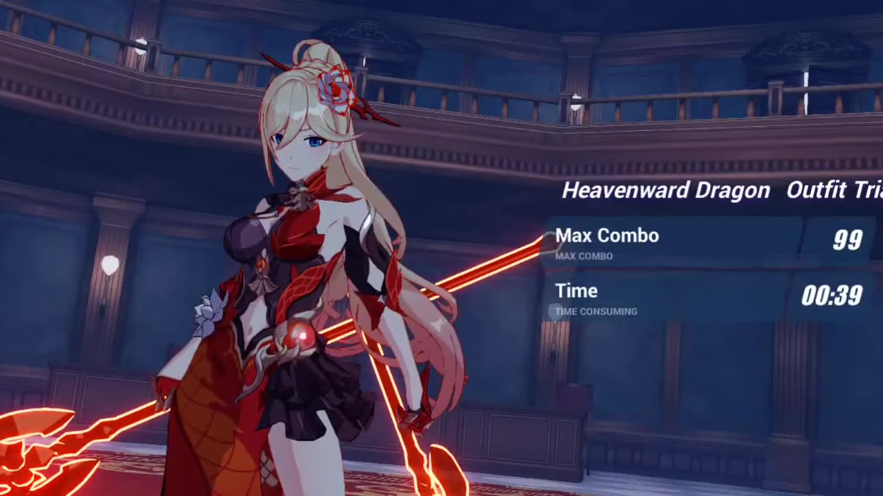 Honkai Impact 3rd - "Heavenward Dragon" Outfit Trial Gameplay(For Dea Anchora)