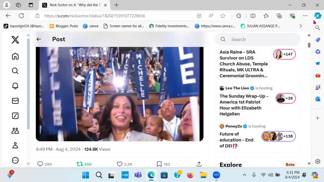 DNC Recycling 2008 Photo Of Manchelle, Not Kamala