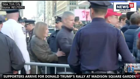 Trump supporters in Madison Square Garden- a beautiful crowd of americans of every race