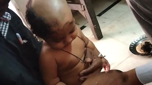 My sun is hair cleaning and cry funny 🤣🤣🤣 moment