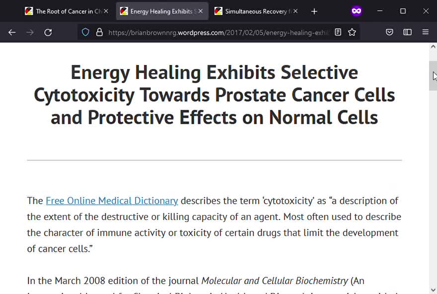 Treating Prostate Cancer with Energy Healing & Qigong