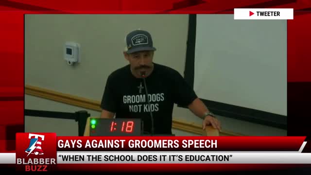 Gays Against Groomers Speech