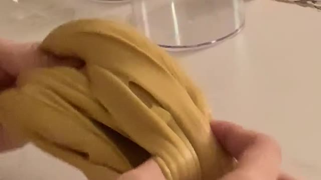 Video of you making slime and touching it yourself.