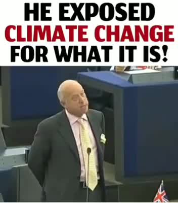 He exposes the climate change rubbish