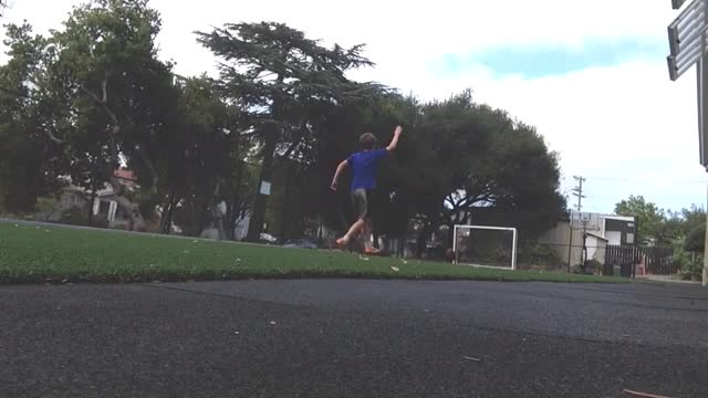 Awesome football trick shot