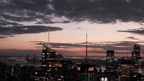 A night view of the city