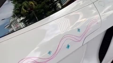 S'pore man's kids write 'I love Papa' & draw on his Audi