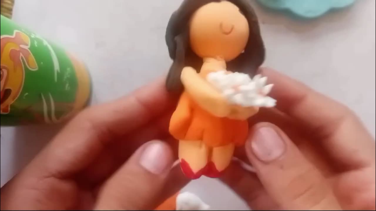 How to make Clay Doll by hand