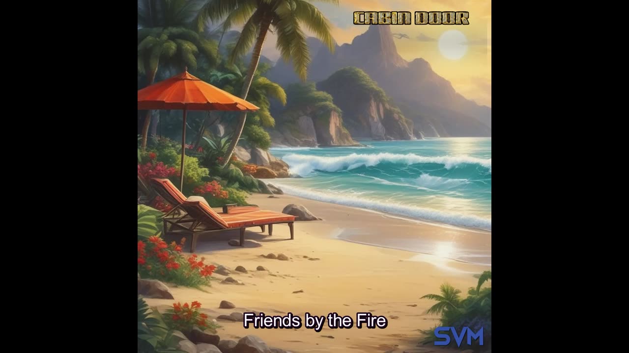 Cabin Door - Friends by the Fire