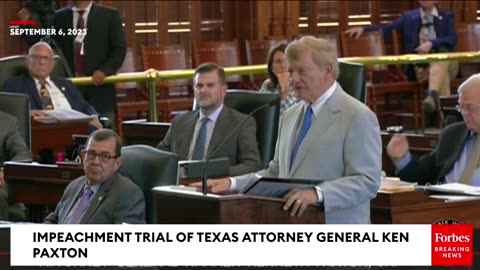 JUST IN- Full Proceedings Of Texas Attorney General Ken Paxton's Impeachment Trial Day 2, Part 1