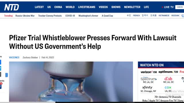 Whistleblower Claims Fraud in Pfizer Vaccine Clinical Trials