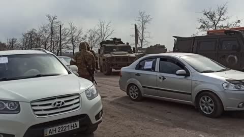 Russian army special forces in Mariupol