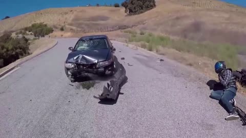 Dash Cam Motorcycle Crash 2021 #6