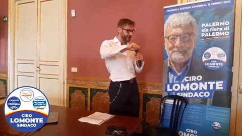 prof. Gandolfo Dominici. convegno "Palermo Solare" per Ciro Lomonte Sindaco