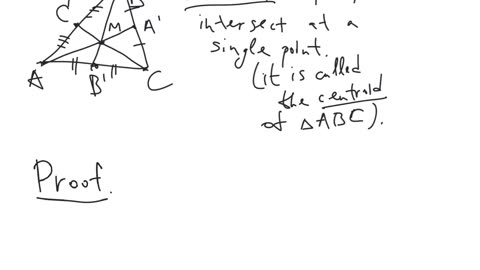The centroid of a triangle | plane geometry | elementary level