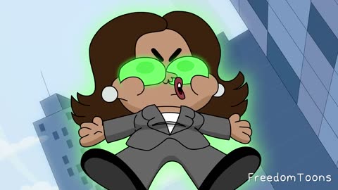 This Kamala Harris cartoon nails it about the Fake News gaslighting of her "Popularity"