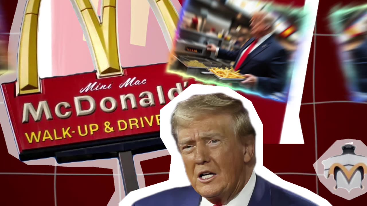 Trump Serving Fries #McDonalds #Pennsylvania #KamalaMcDonalds