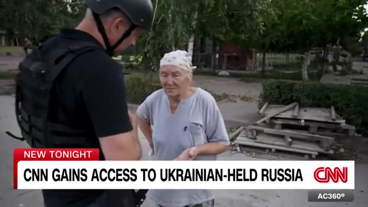 CNN gains access to Ukrainian-held Russian town