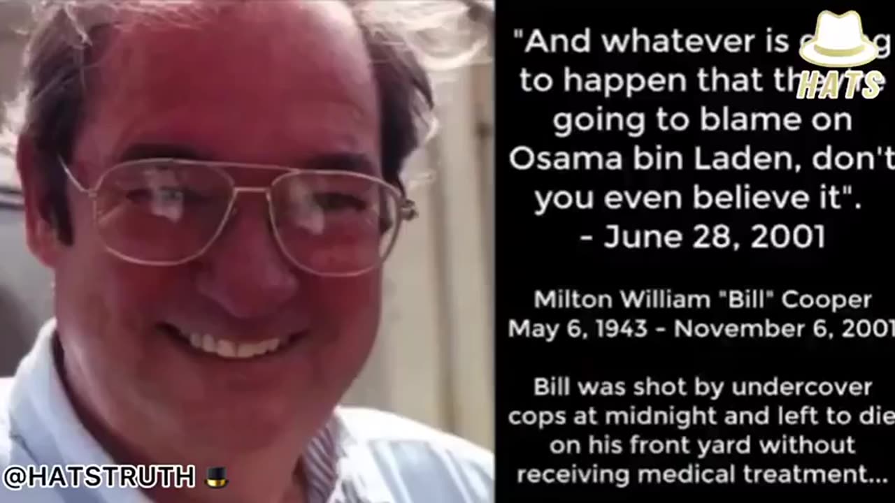 William Cooper ＂Whatever is going to happen that they're going to blame on Osama bin Laden＂