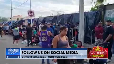 Migrants Push Through Mexican National Guard Live: Oscar Ramirez From Caravan In Tapachula