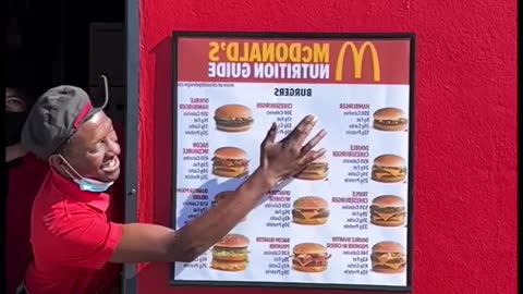 Boys get burgers straight from the menu!