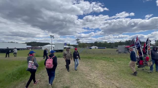 Save America Rally Selma, NC A look at the line