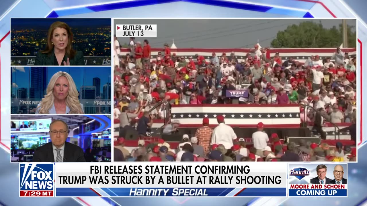 BREAKING： FBI confirms Trump was struck by a bullet at rally shooting