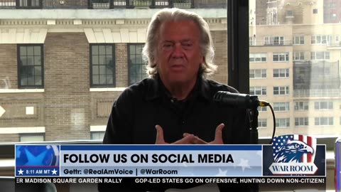 Steve Bannon returns to War Room after being released from prison.
