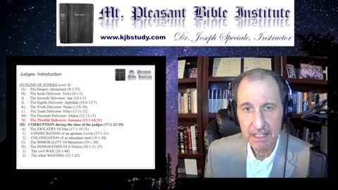 Mt. Pleasant Bible Institute (05/23/22)- Judges 14:8-11