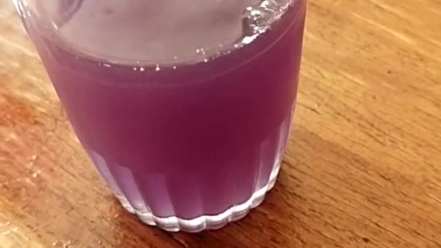 Blueternate juice + blue lemonade juice