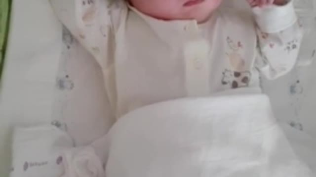 The baby is sleeping well