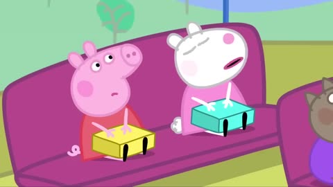 Peppa Travels by School Bus to the Mountains _ Travel with Peppa