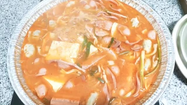 The stew is boiling