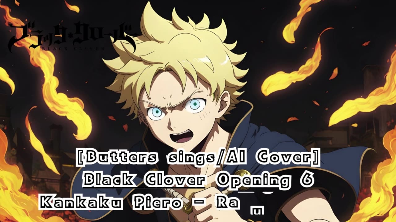 [Butters sings/AI Cover] Black Clover Opening 6 Kankaku Piero - Rakugaki Page